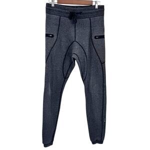 ASRV Sweatpants Joggers Heathered Dark Gray Drawstring Pockets Size Small Men